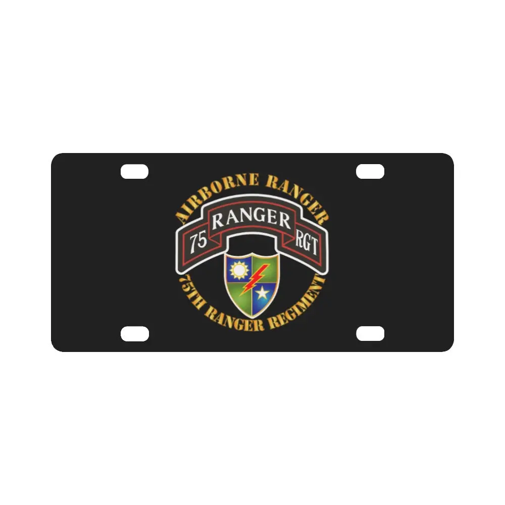 Sof - 75Th Ranger Regiment - Airborne Ranger Wo Ds X 300 Classic License Plate 1