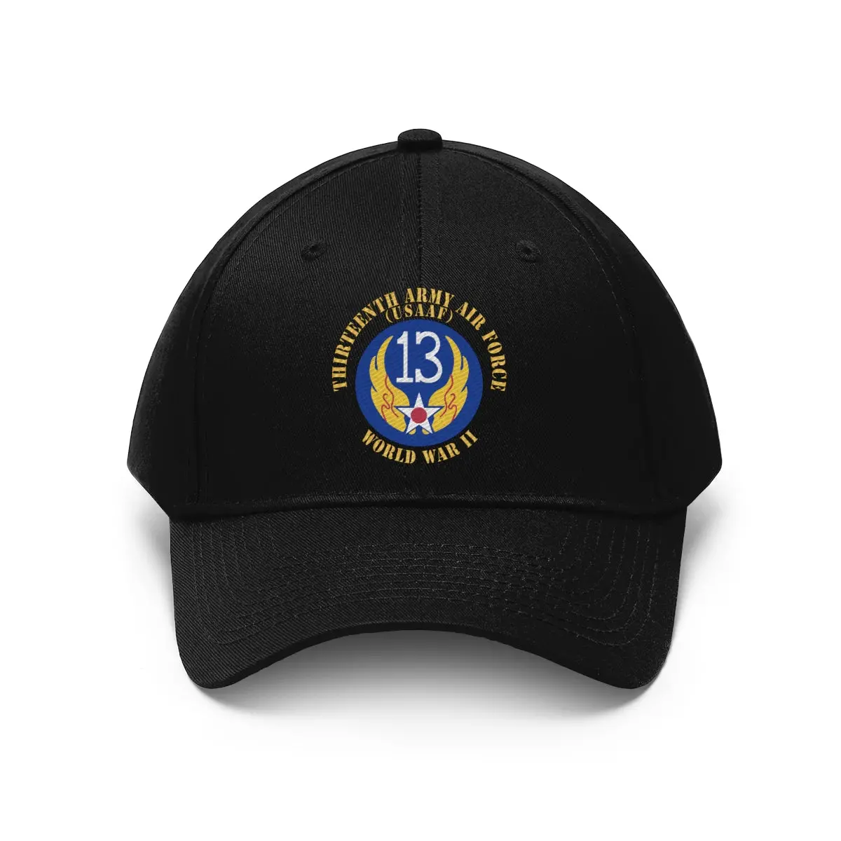 Unisex Twill Hat - Aac - Ssi - 13Th Air Force - Wwii - Usaaf X 300 - Direct To Garment (Dtg) Printing 1