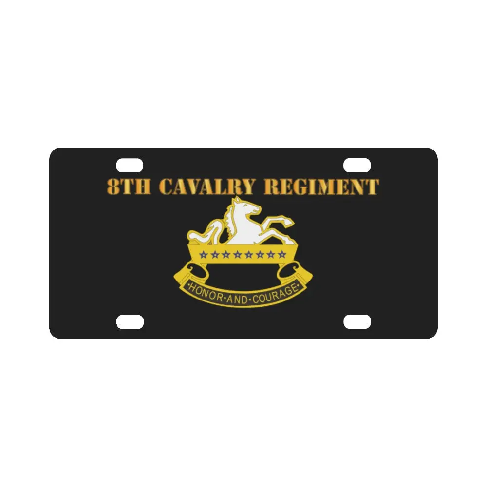 Army - 8Th Cavalry Regiment Classic License Plate 1