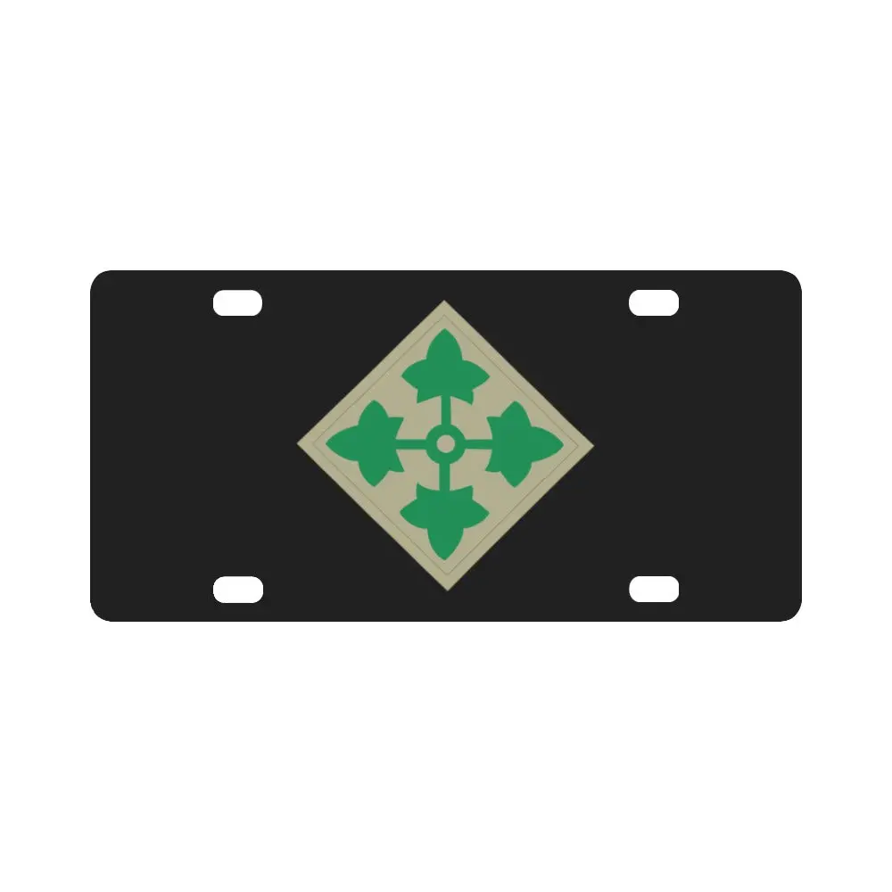 Ssi - 4Th Infantry Division Wo Txt X 300 Classic License Plate 1