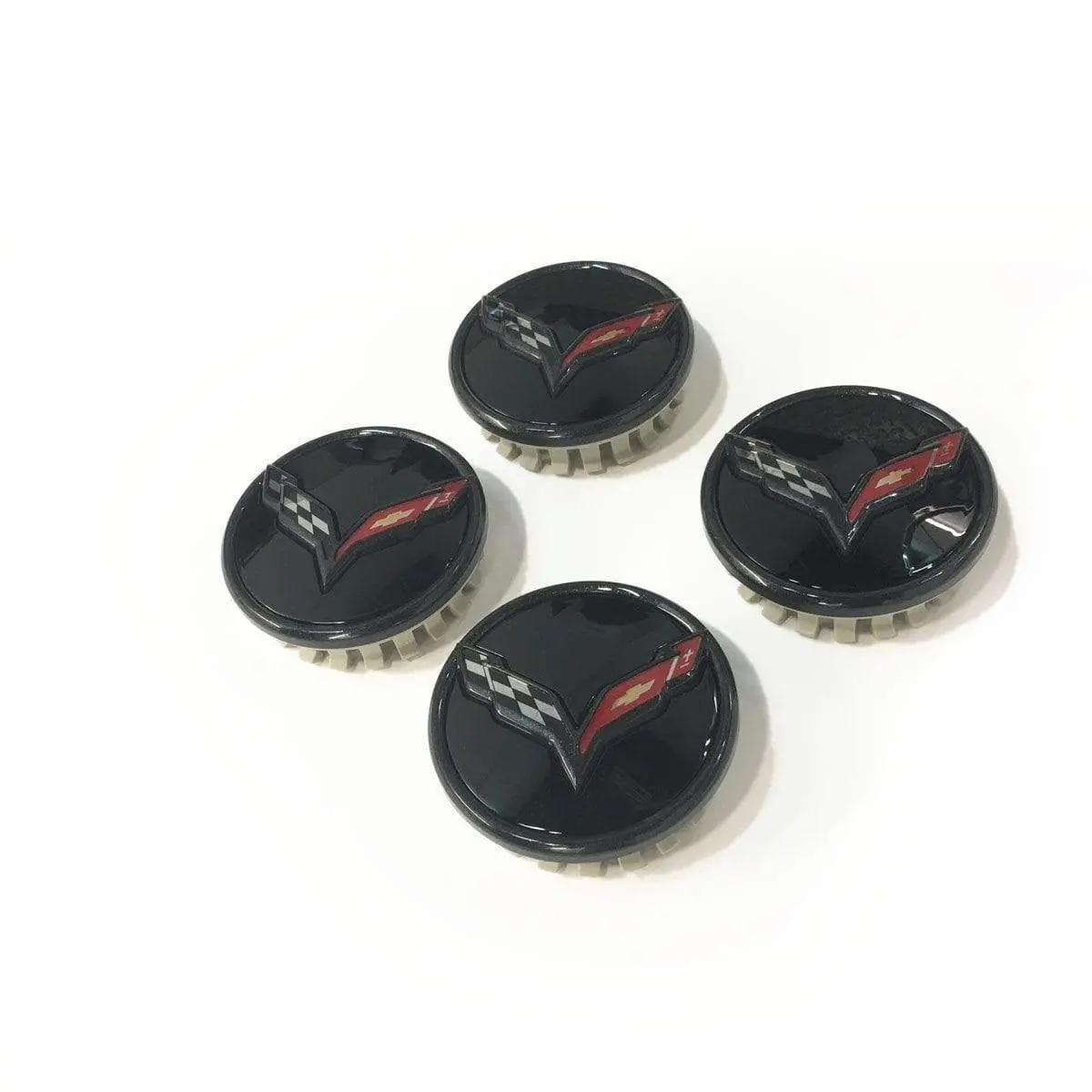 C7 Cfz Black Wheel Center Caps 1