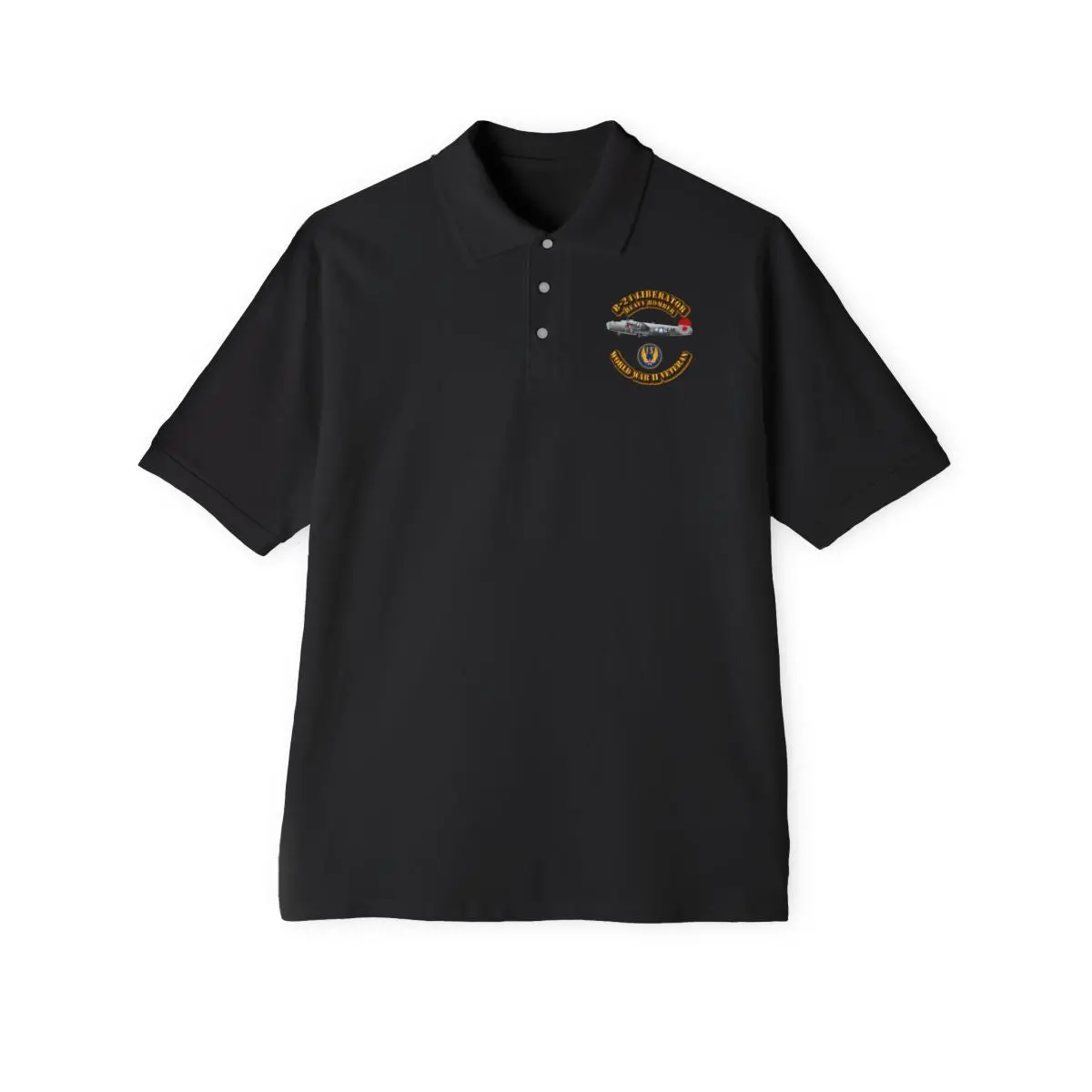 Men's Piqué Polo - Aac - 49Th Bw - B-24 - 15Th Af 2