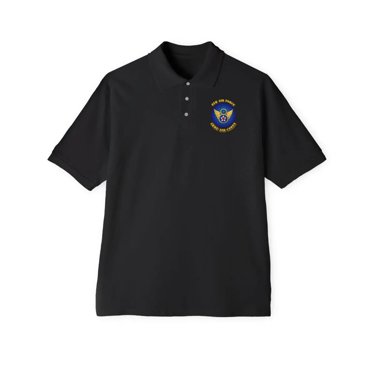 Men's Piqué Polo - Aac - 8Th Air Force 2