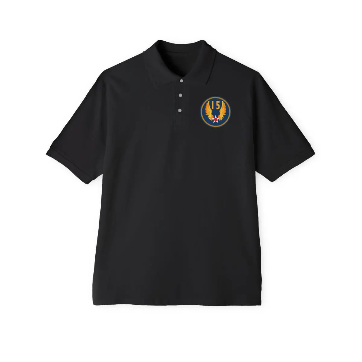 Men's Piqué Polo - Aac - Ssi - 15Th Air Force - V1 2