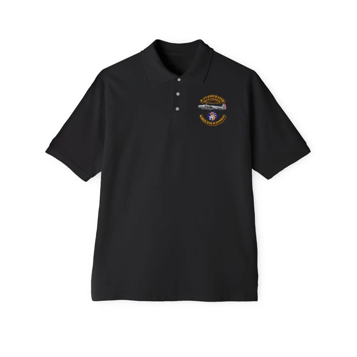 Men's Piqué Polo - Aac - 43Bg - 64Th Bs - B-24 - 5Th Af 2