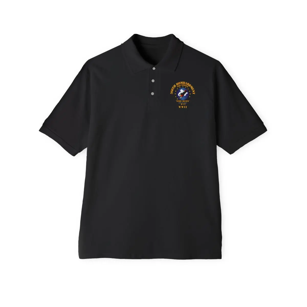 Men's Piqué Polo - Aac - 568Th Bomb Squadron - Wwii 2
