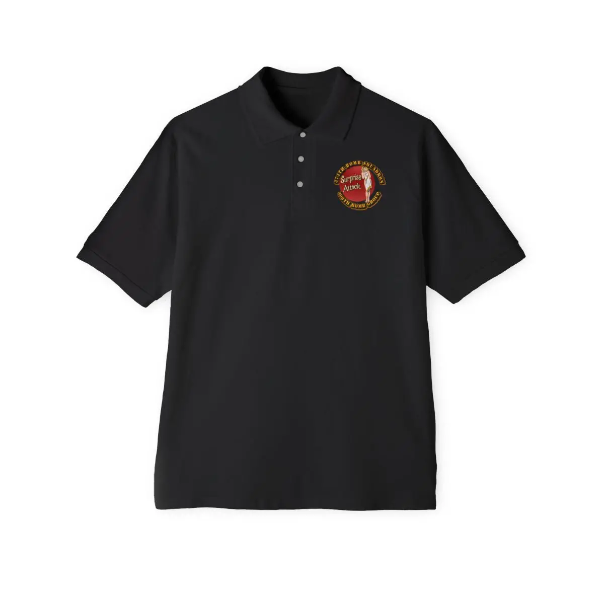 Men's Piqué Polo - Aac - 374Th Bs - 308Th Bg - Surprise Attack 2