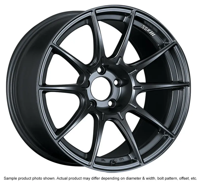 Ssr Gtx01 18X9.5 Inch Matte Black Alloy Wheel – 5X114.3 Bolt Pattern, 22Mm Offset For Mitsubishi Evo Viii/Ix, Infiniti G35/350Z/370Z 1