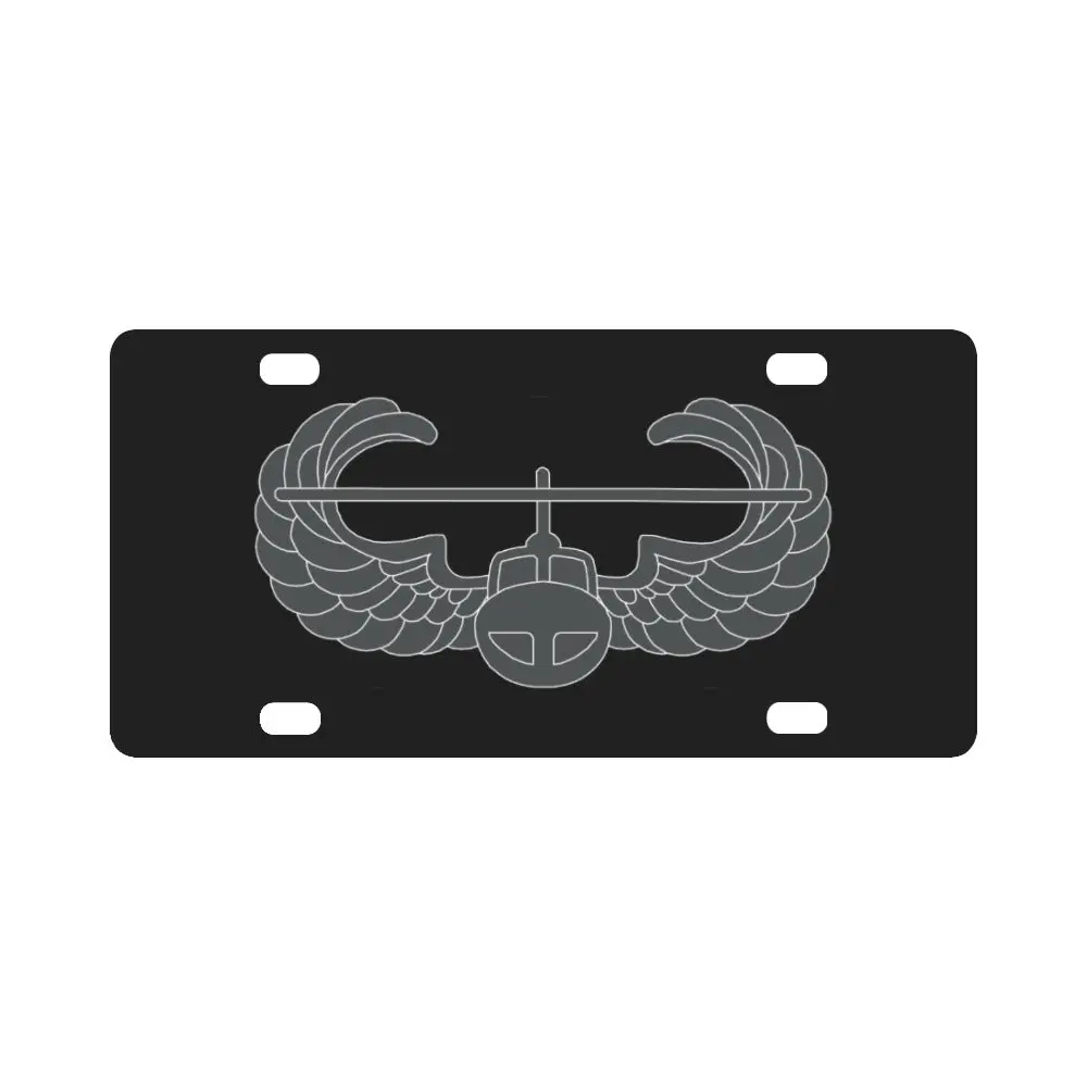 Army - Badge - Air Assault - Black Wo Txt X 300 Classic License Plate 1