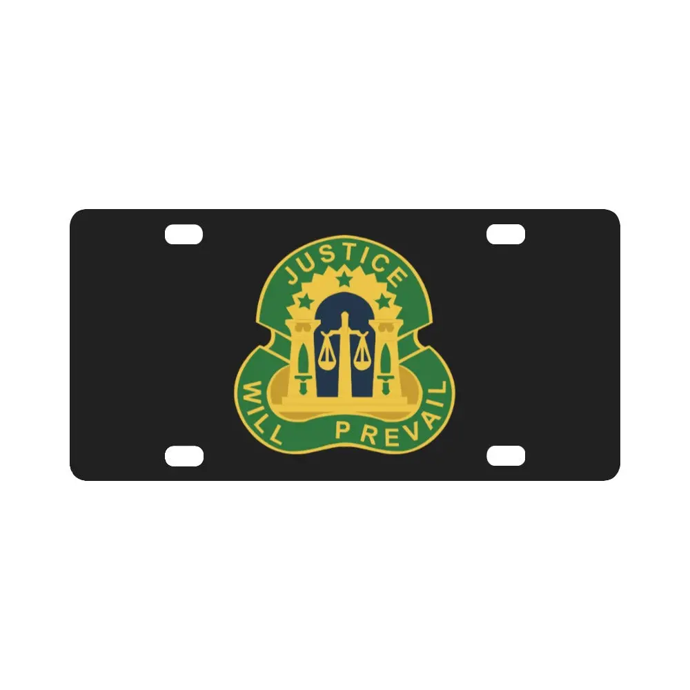 Army - 3Rd Military Police Group Dui Wo Txt Classic License Plate 1