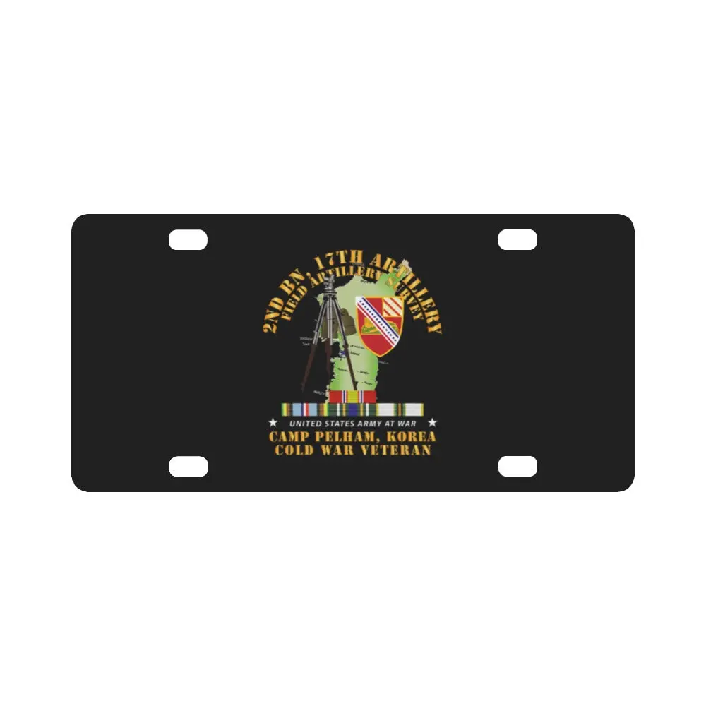 Army - 2Bn, 17Th Fa - Fa Survey W Korea Def Afem Cold Svc Classic License Plate 1