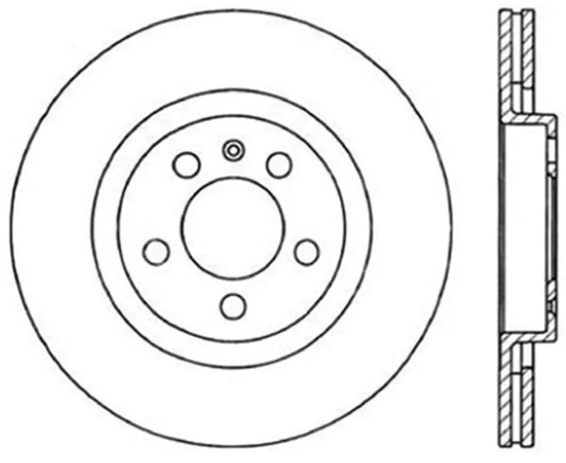 Stoptech Drilled Sport Brake Rotors – Performance-Oriented, Vented & Cross-Drilled Design 1