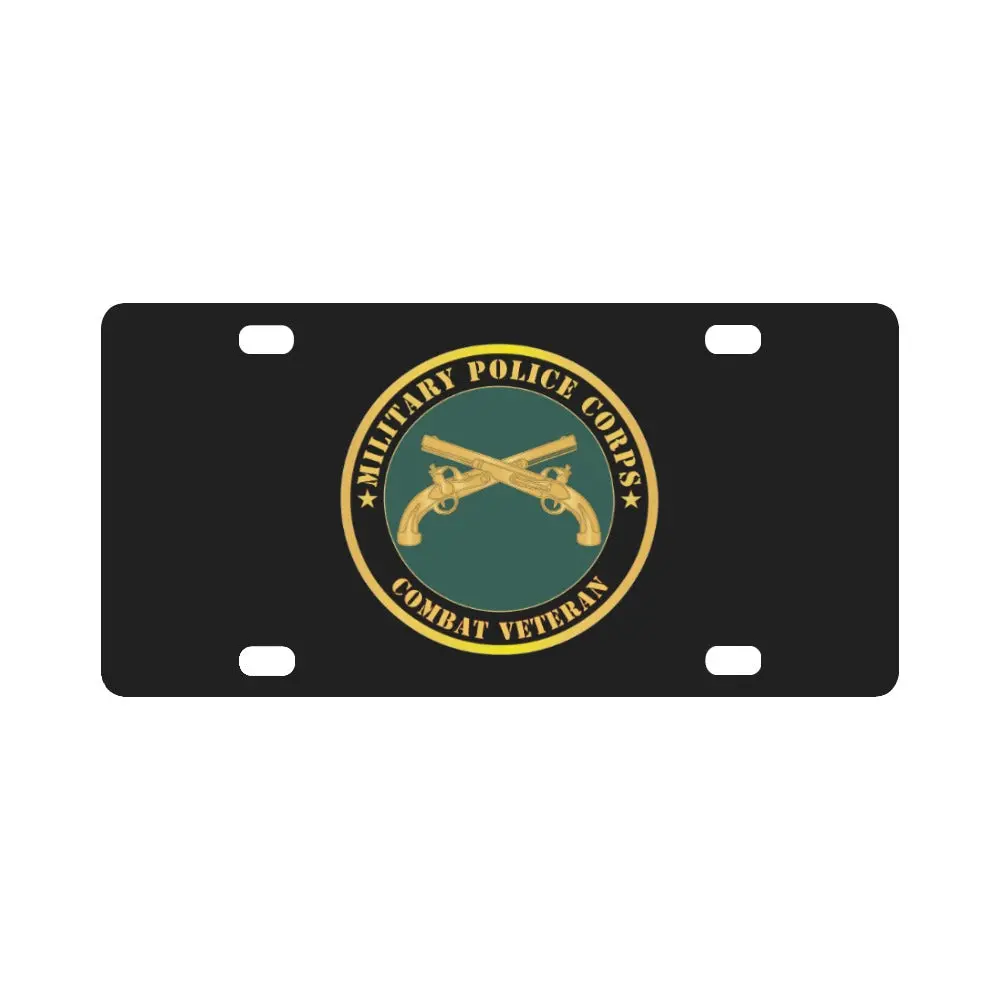 Army - Military Police - Branch - Combat Veteran X 300 Classic License Plate 1