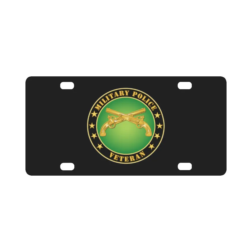 Army - Military Police Veteran Classic License Plate 1