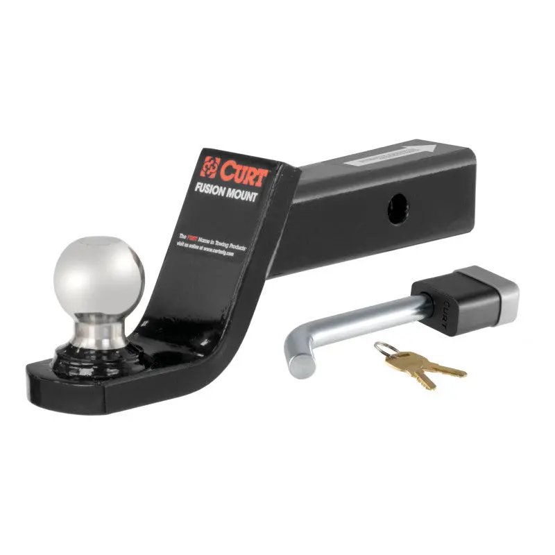 Curt Towing Starter Kit Featuring 2-Inch Hitch Ball, 4-Inch Drop Shank, And 7,500-Pound Capacity 1