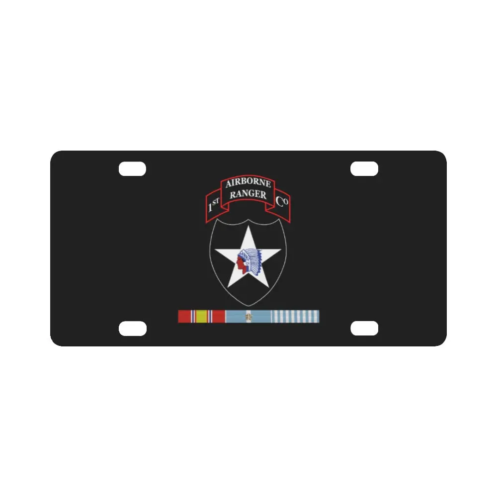 1St Ranger Infantry Co - 2Nd Id Ssi W Korea Svc X 300 Classic License Plate 1