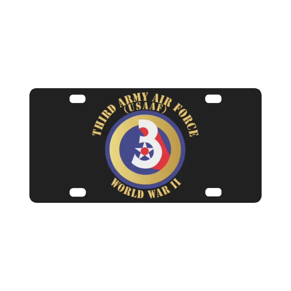 Ssi - Aaf - 3Rd Army Air Force - Wwii - Usaaf X 300 Classic License Plate 1