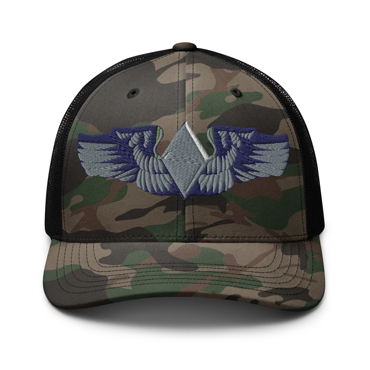 Camouflage Trucker Hat - Aac - Wasp Wing Wo Txt 1