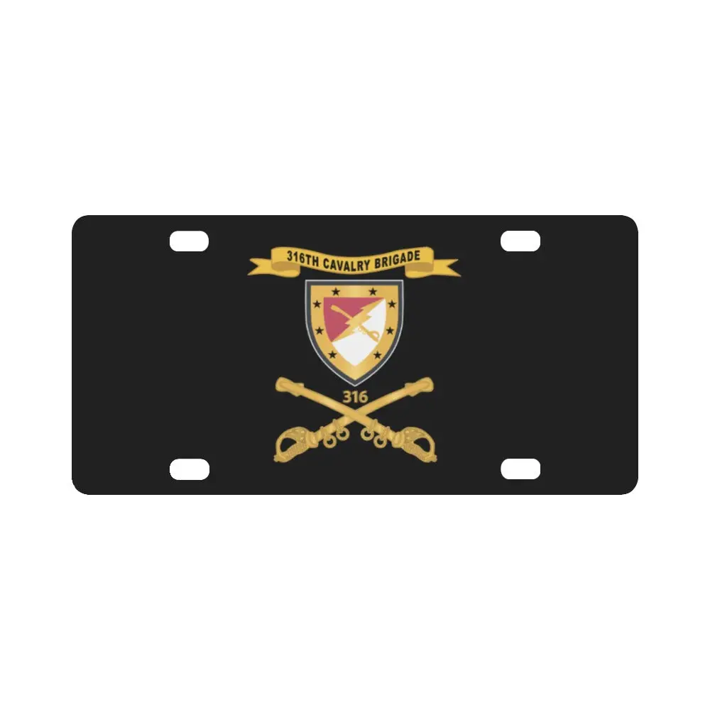 Army - 316Th Cavalry Brigade - Ssi W Number Br - Ribbon X 300 Classic License Plate 1