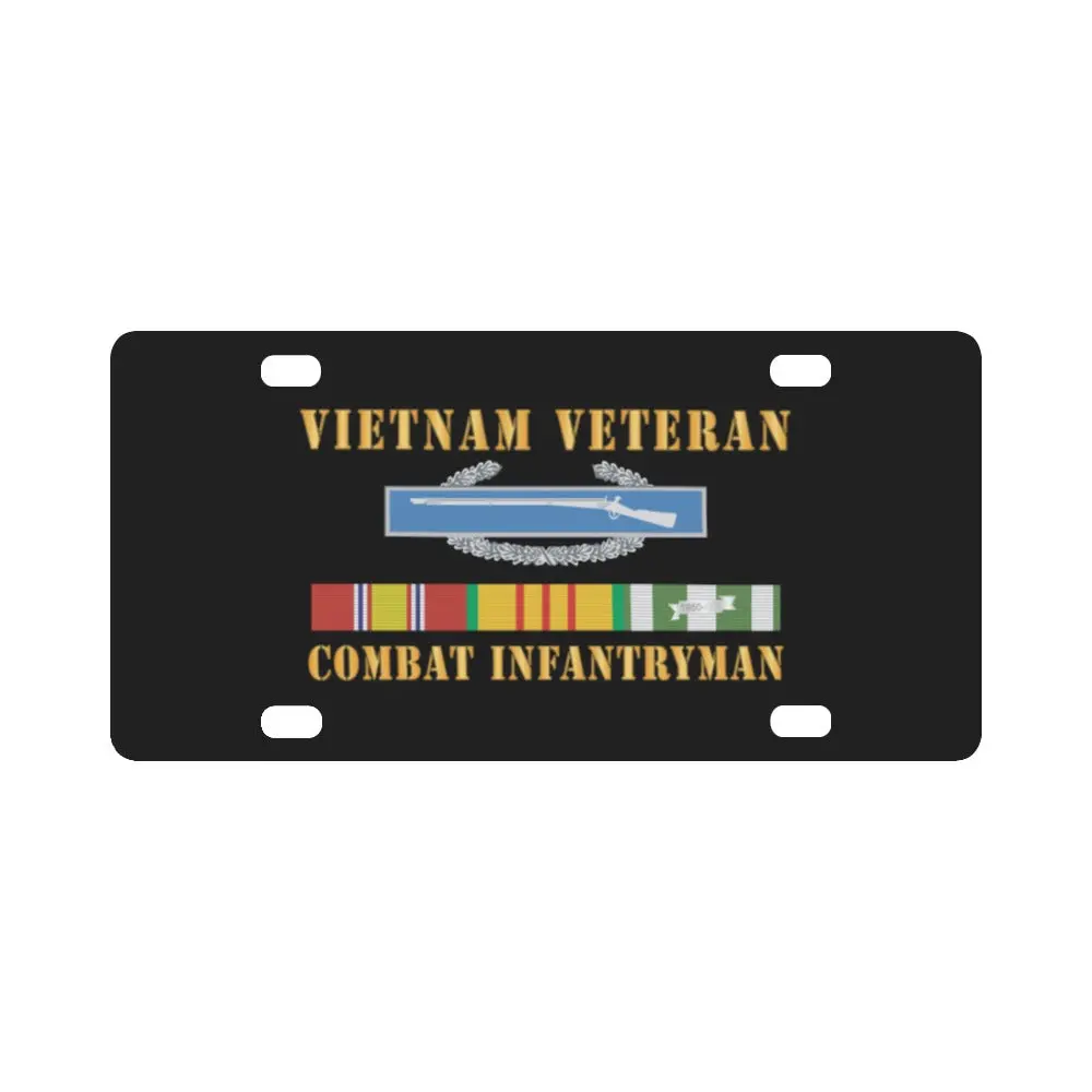 Vietnam Veteran - Cbt Infantryman W Cib Vn Svc X 300 Classic License Plate 1