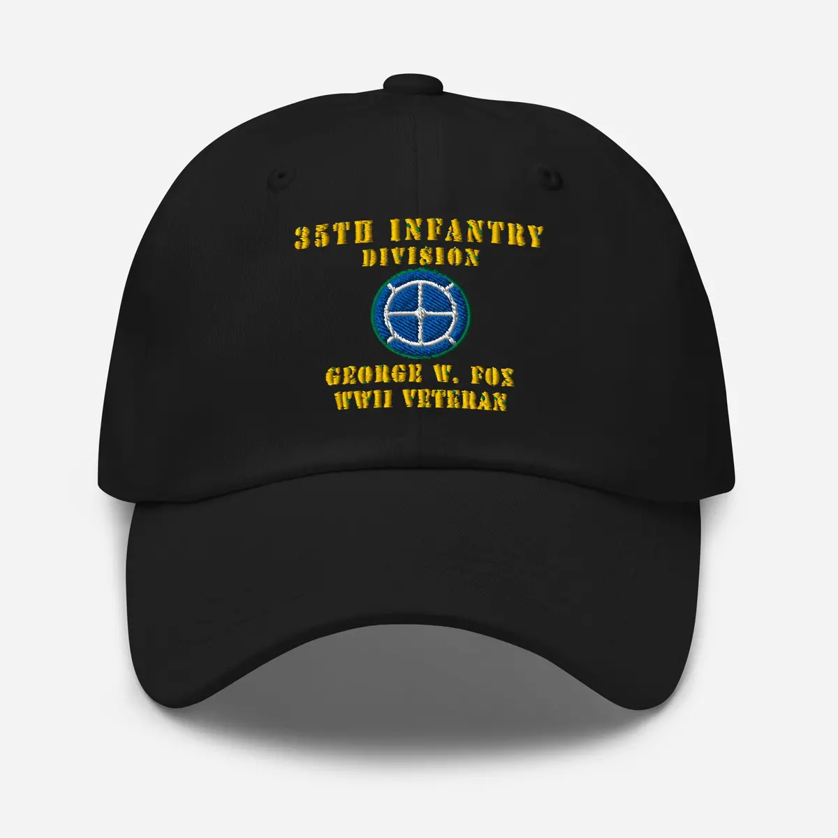Dad Hat - Army - 35Th Infantry Division - George W. Fox - Wwii - Veteran X 300 1