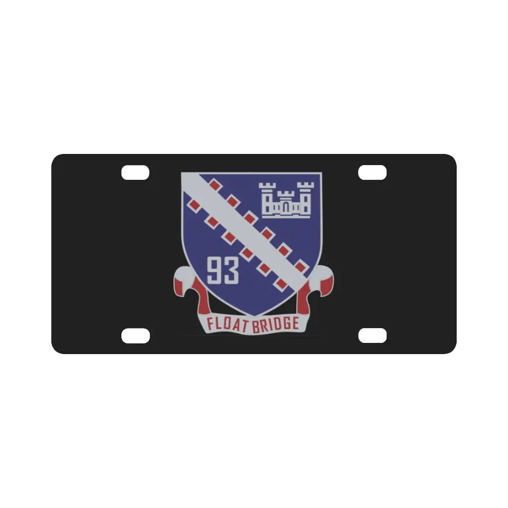 Army - 93Rd Engineer Company (Floating Bridge) Without Txt X 300 Classic License Plate 1