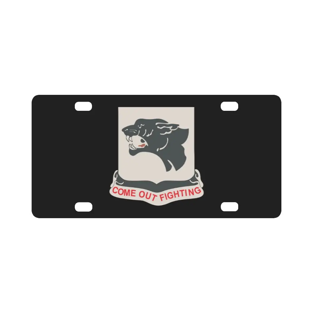 Army - 761St Tank Battalion - Black Panthers Wo Txt X 300 Classic License Plate 1