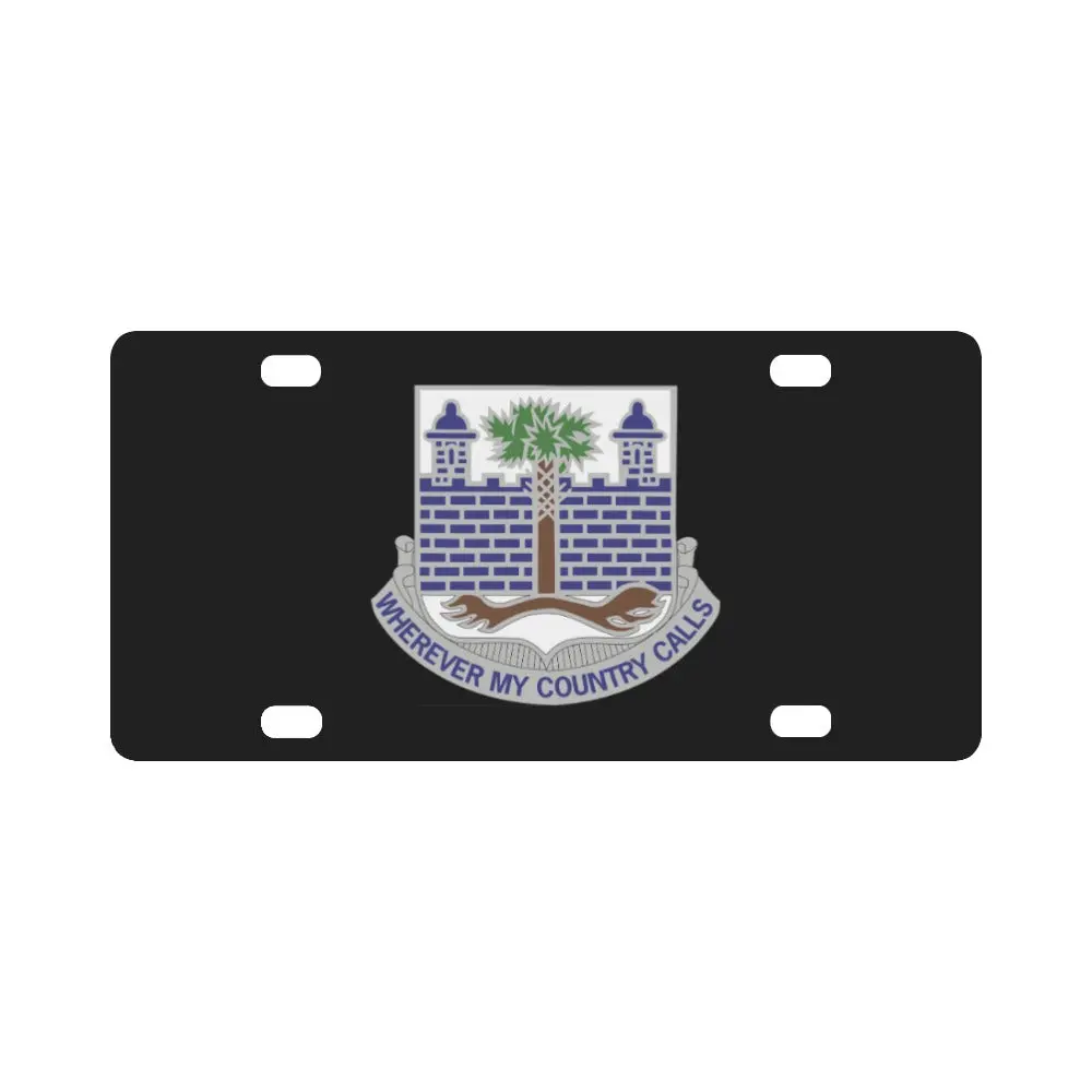 Army - 118Th Infantry Regiment - Dui Wo Txt X 300 Classic License Plate 1
