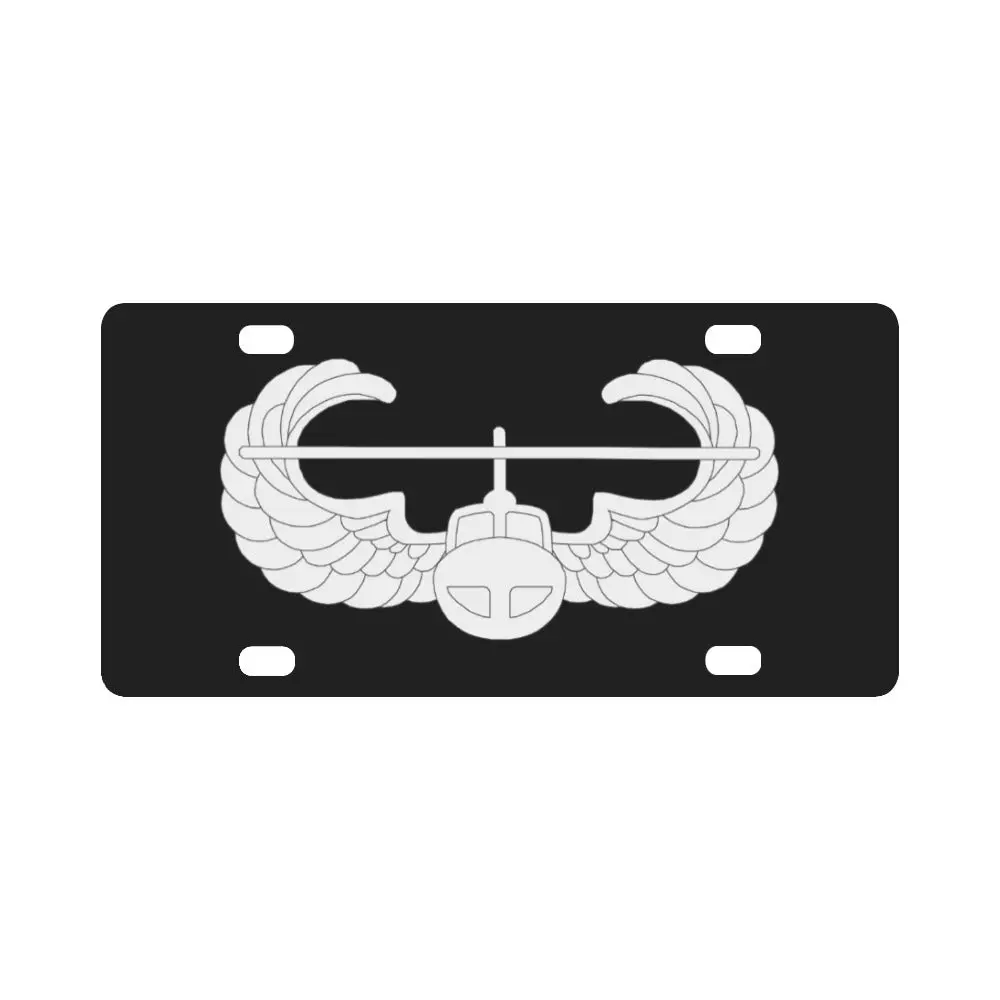 Army - Badge - Air Assault - La Wo Txt X 300 Classic License Plate 1