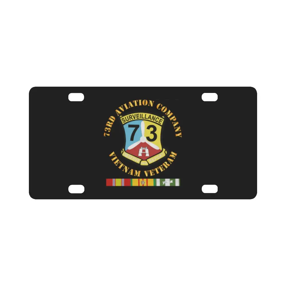Army - 73Rd Aviation Company - Vietnam Veteran Classic License Plate 1