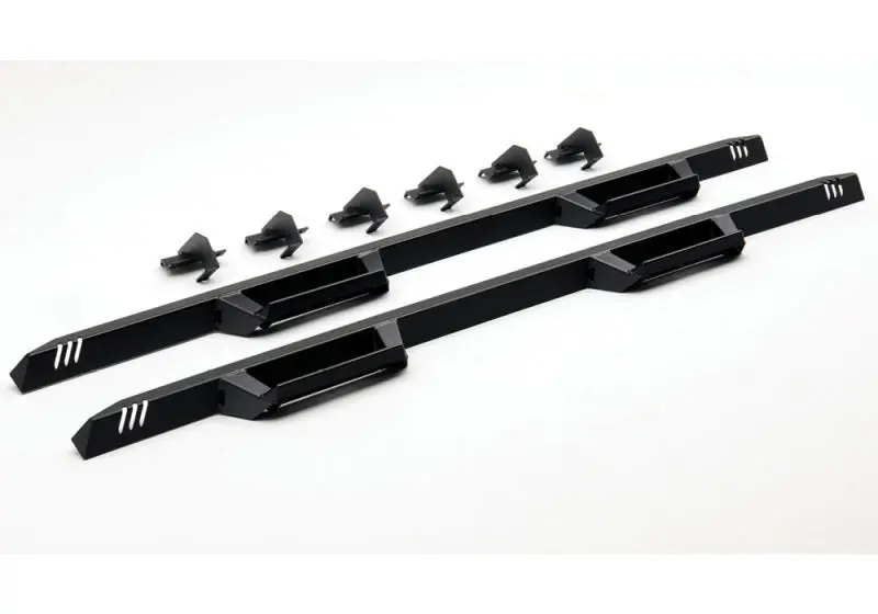 N-Fab Epyx Cab-Length Side Steps For 2019–2020 Ram 2500/3500 Mega Cab – Texas Black Finish 1