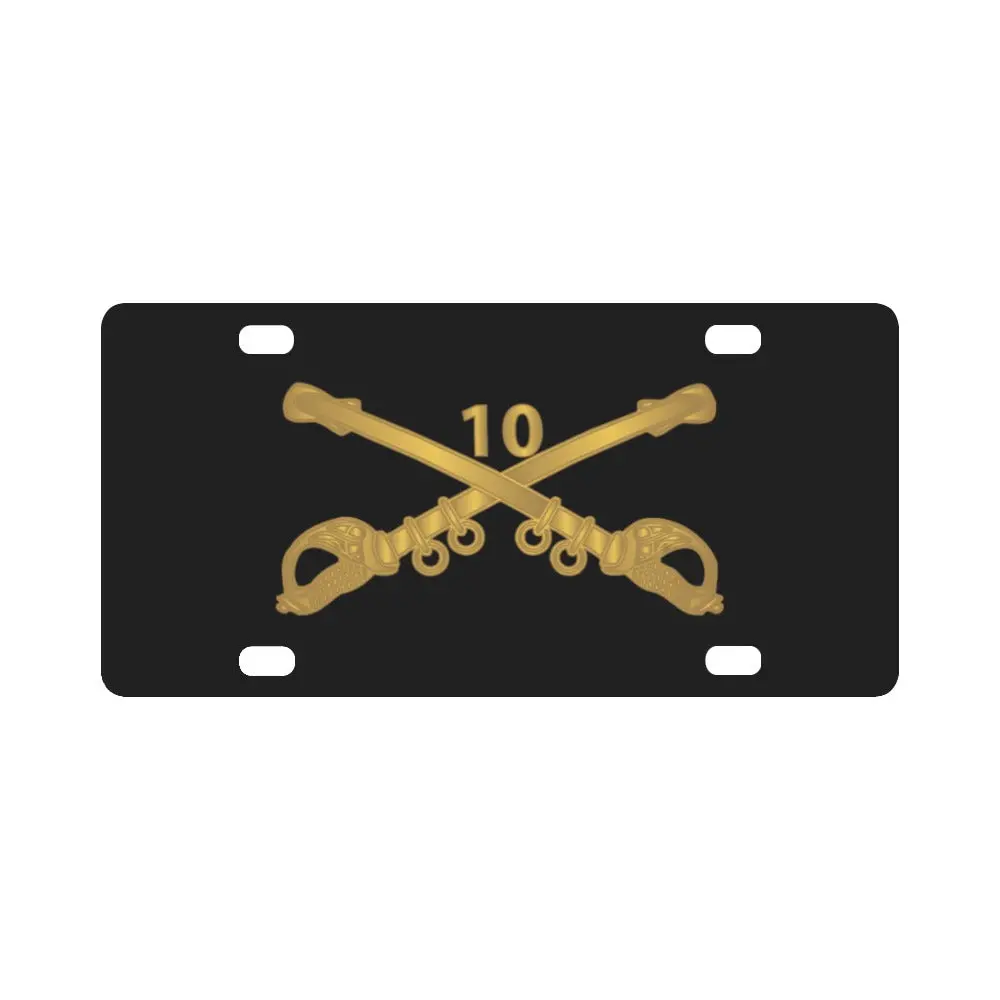 Army - 10Th Cavalry Branch Wo Txt X 300 Classic License Plate 1