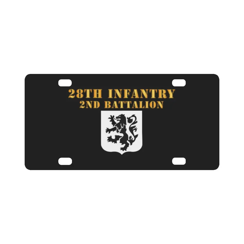 Army - 2Nd Battalion 28Th Infantry - Hat Classic License Plate 1