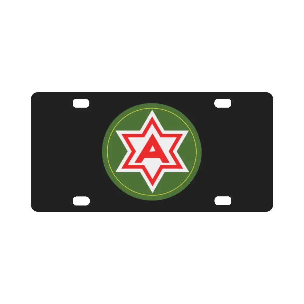 Army - 6Th United States Army Wo Txt Classic License Plate 1
