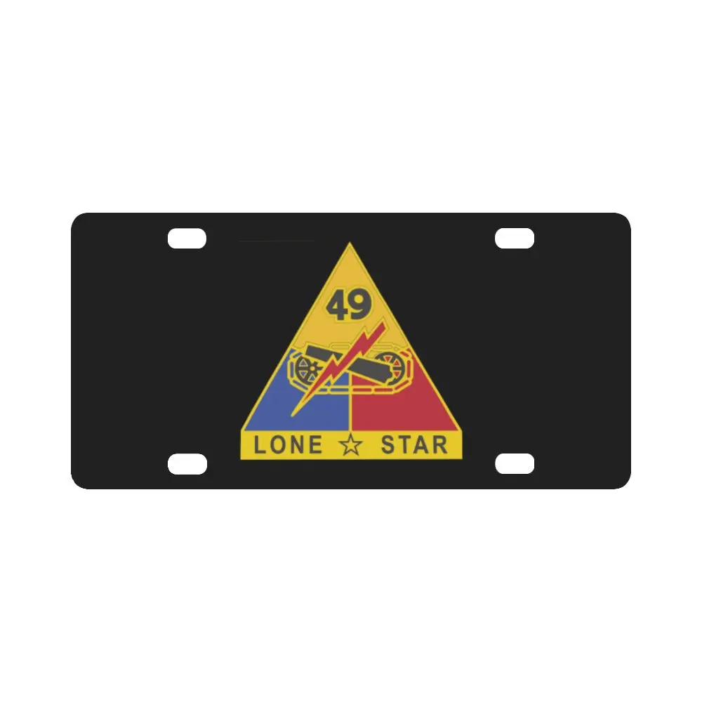 Dui - 49Th Armored Division X 300 Classic License Plate 1