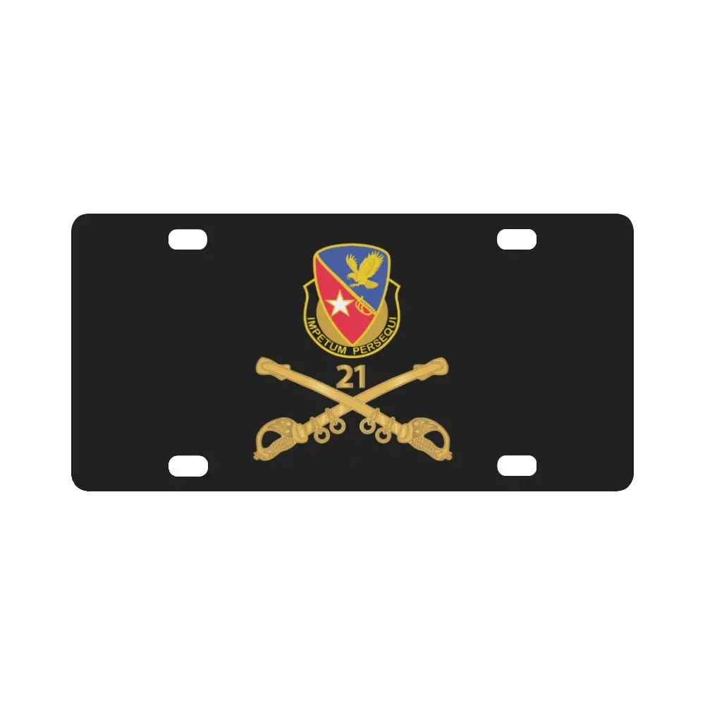 Army - 21St Cavalry Brigade - Dui W Cav Branch Wo Txt X 300 Classic License Plate 1