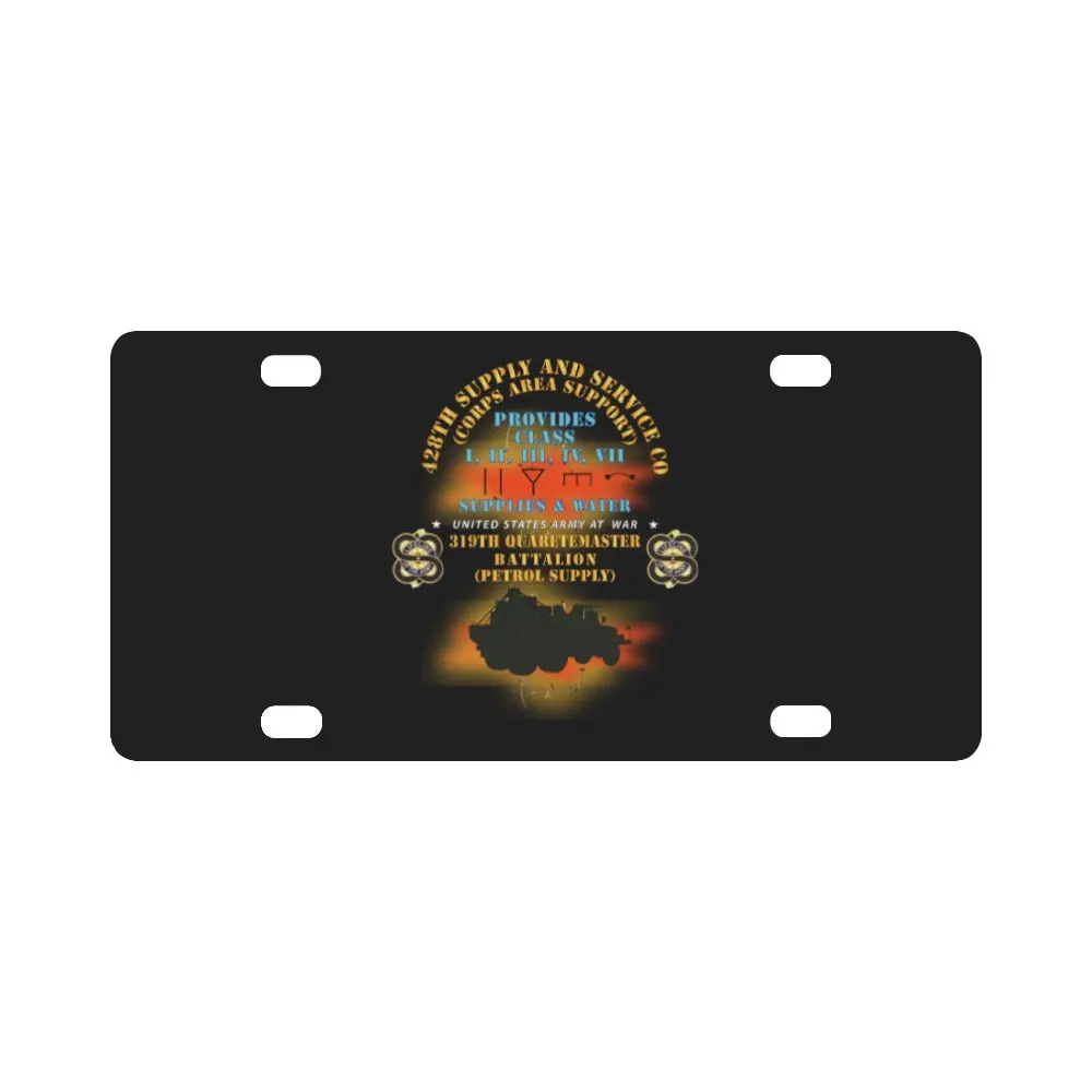 Army - 428Th S&S Co - 319Th Qm Bn - 83Rd Arcom X 300 Classic License Plate (Copy) 1