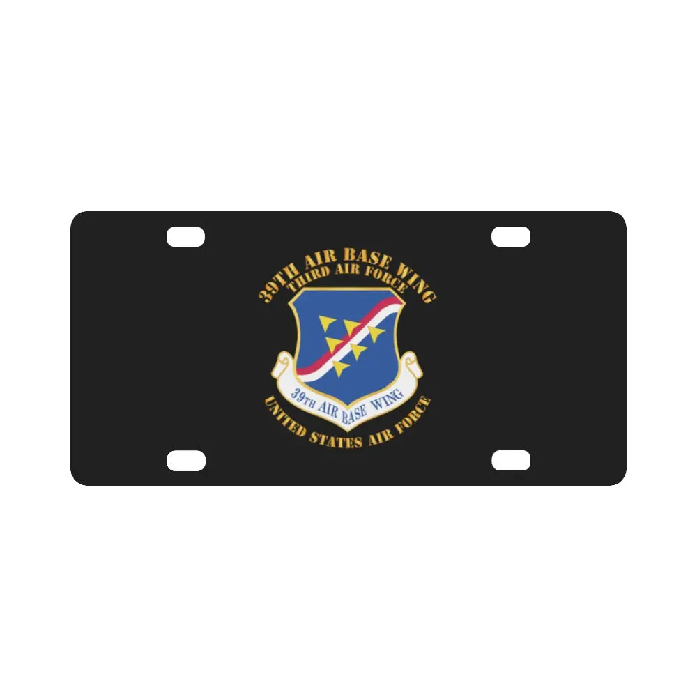 Usaf - 39Th Airbase Wing - 3Rd Af Classic License Plate 1