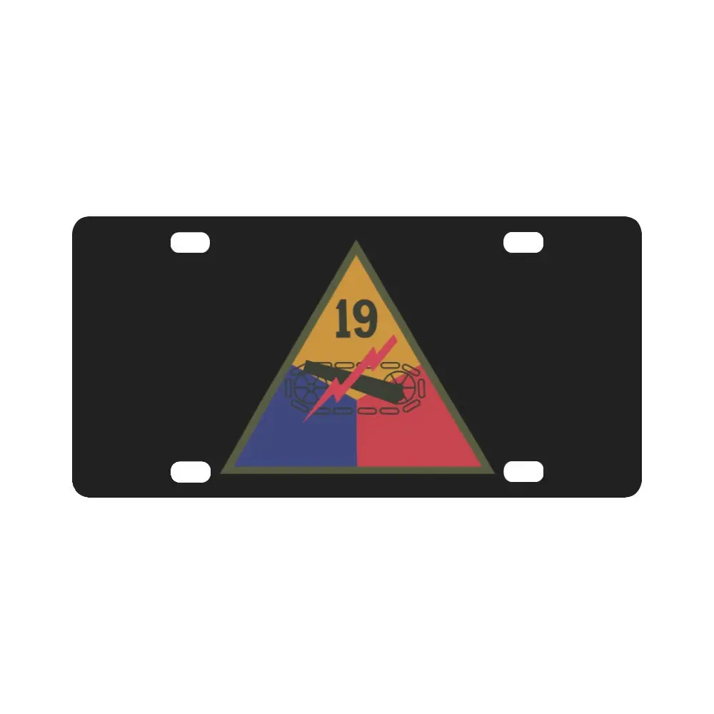 Ssi - 19Th Armored Division X 300 Classic License Plate 1