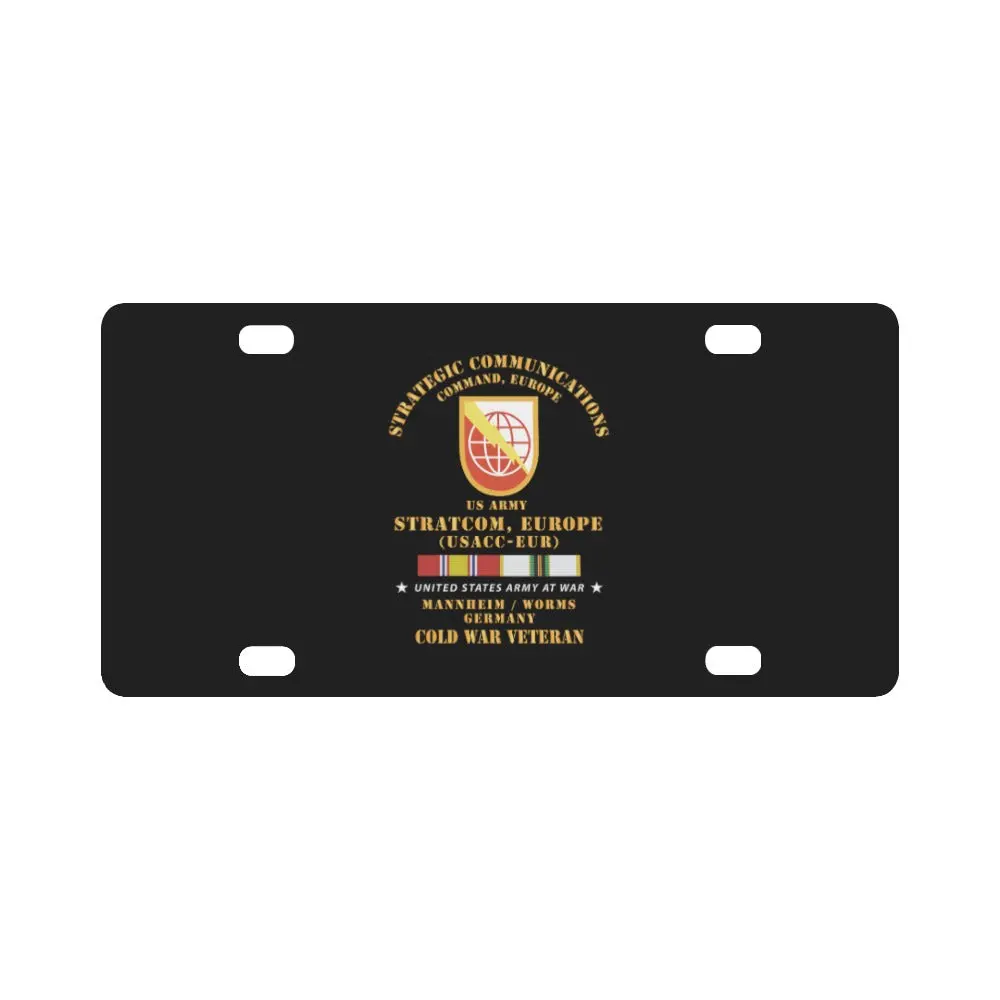 Ssi, Usa Stratcom, Eur - Ssi, Mannheim-Worms, Germany W Cold Svc X 300 Classic License Plate 1