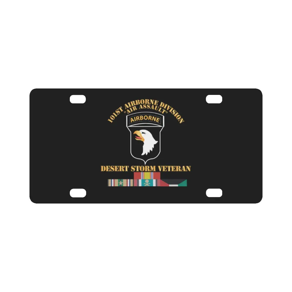 Army - 101St Airborne Division - Desert Storm Veteran X 300 Classic License Plate 1