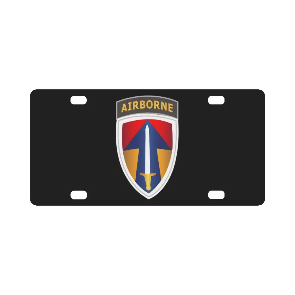 Army - Ii Field Force W Airborne Tab Lrrp Classic License Plate 1