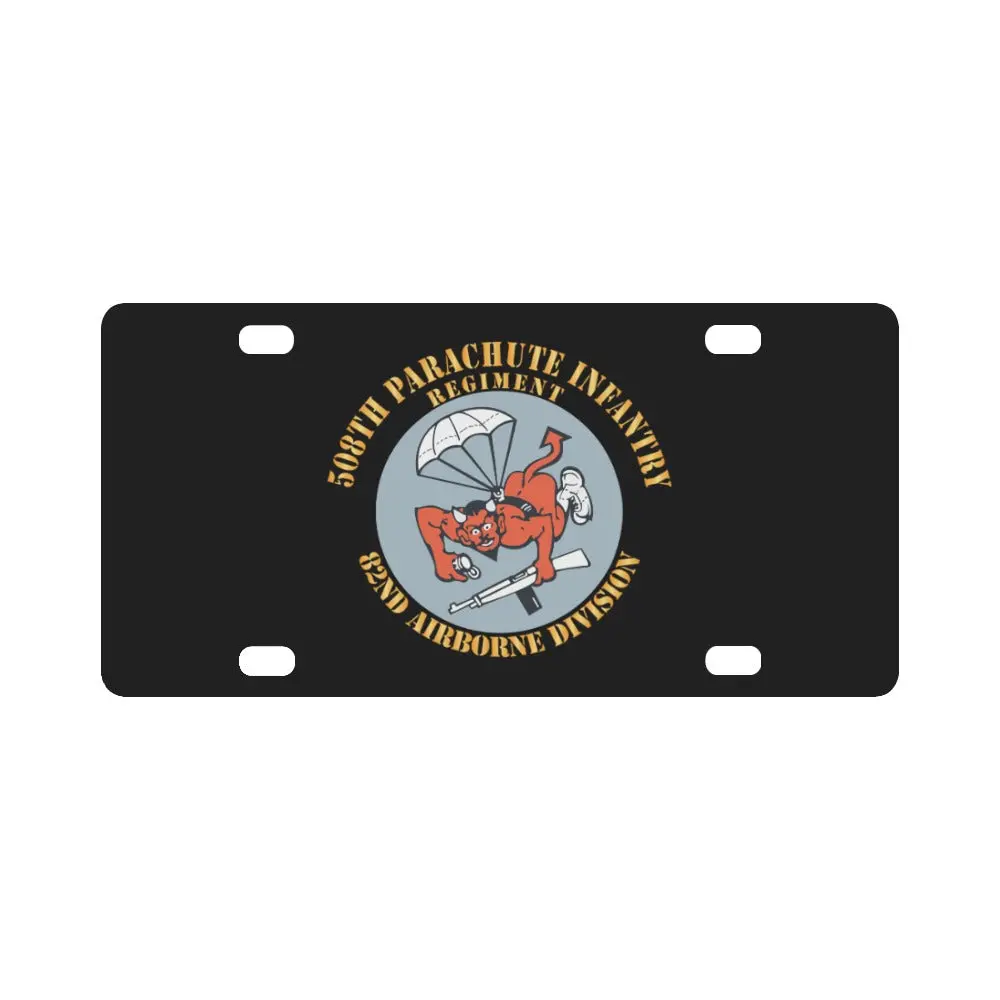 Army - 82Nd Airborne Div - 508Th Pir X 300 Classic License Plate 1