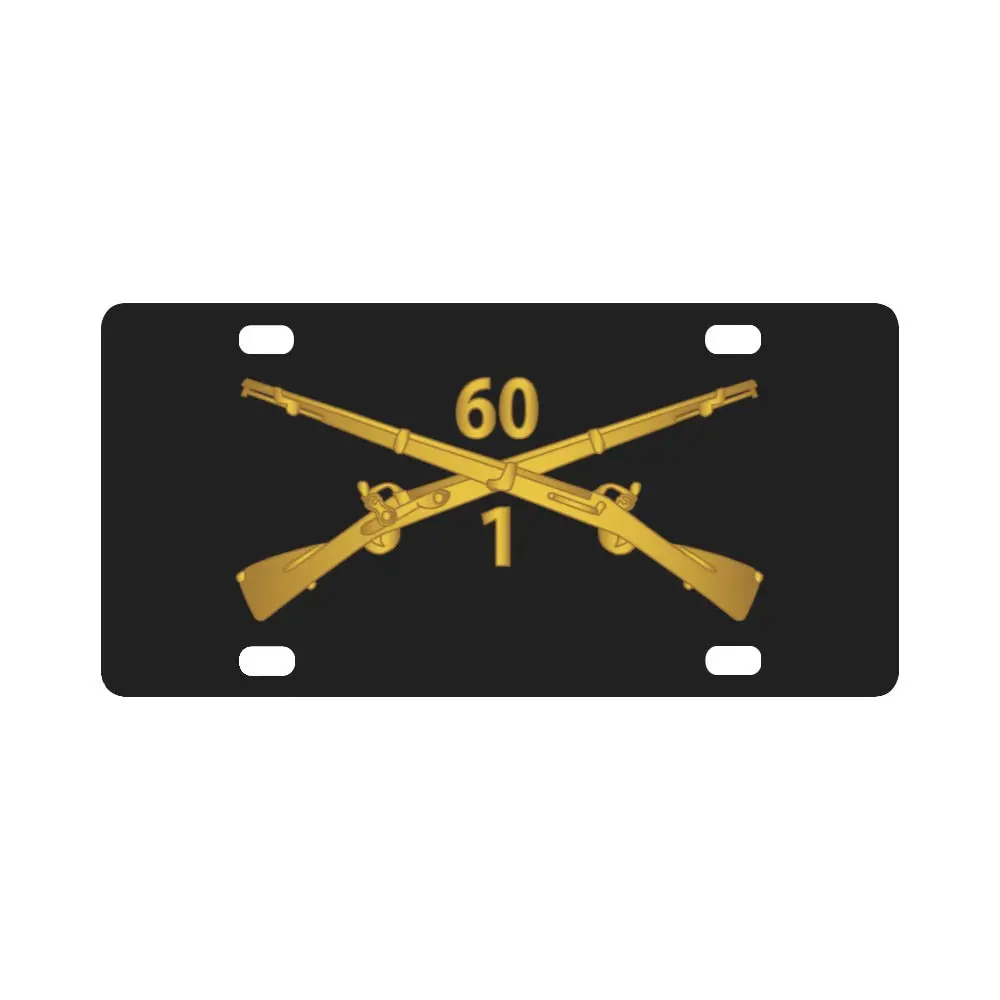 Army - 1St Bn 60Th Infantry Regt - Infantry Br Wo Txt X 300 Classic License Plate 1
