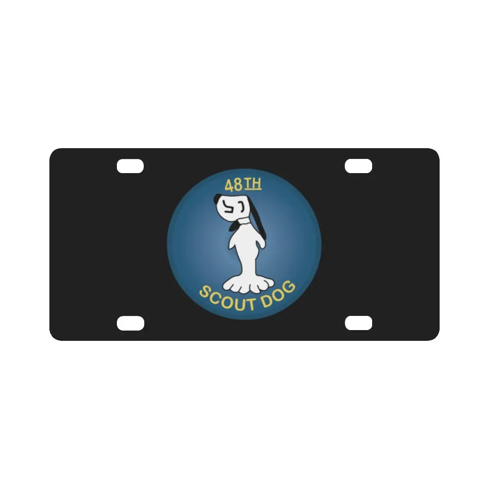 Ssi - 48Th Infantry Platoon Scout Dog Vietnam Classic License Plate 1