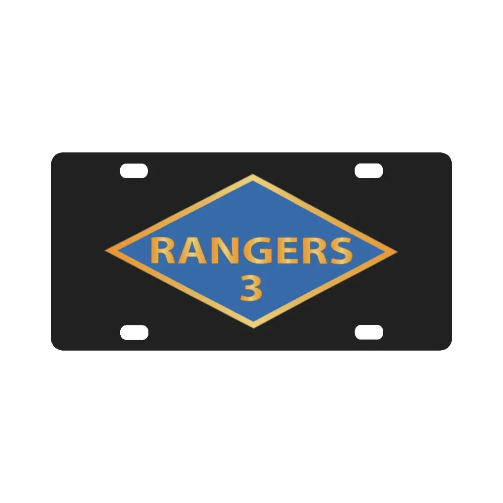 Ssi - 3Rd Ranger Battalion - Ranger Diamond - Wwii X 300 Classic License Plate 1