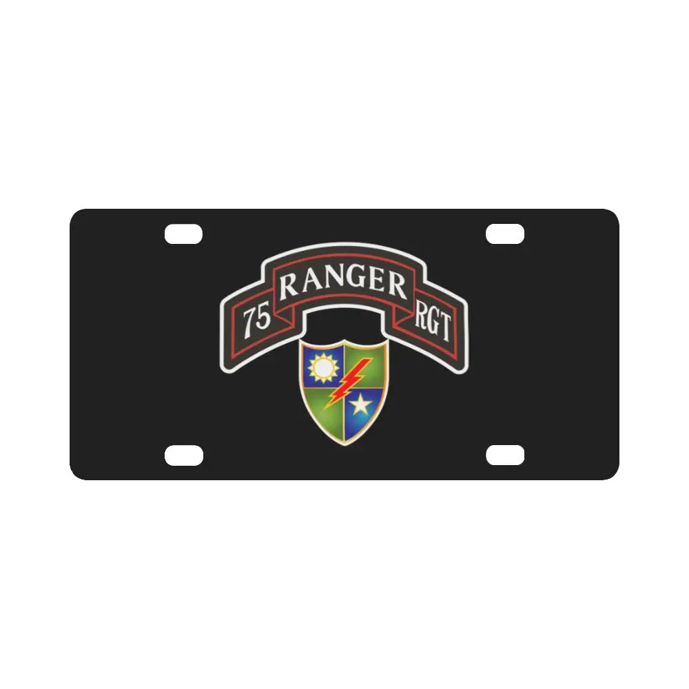 Sof - 75Th Ranger Regiment - Airborne Ranger W Os Out X 300 Classic License Plate 1