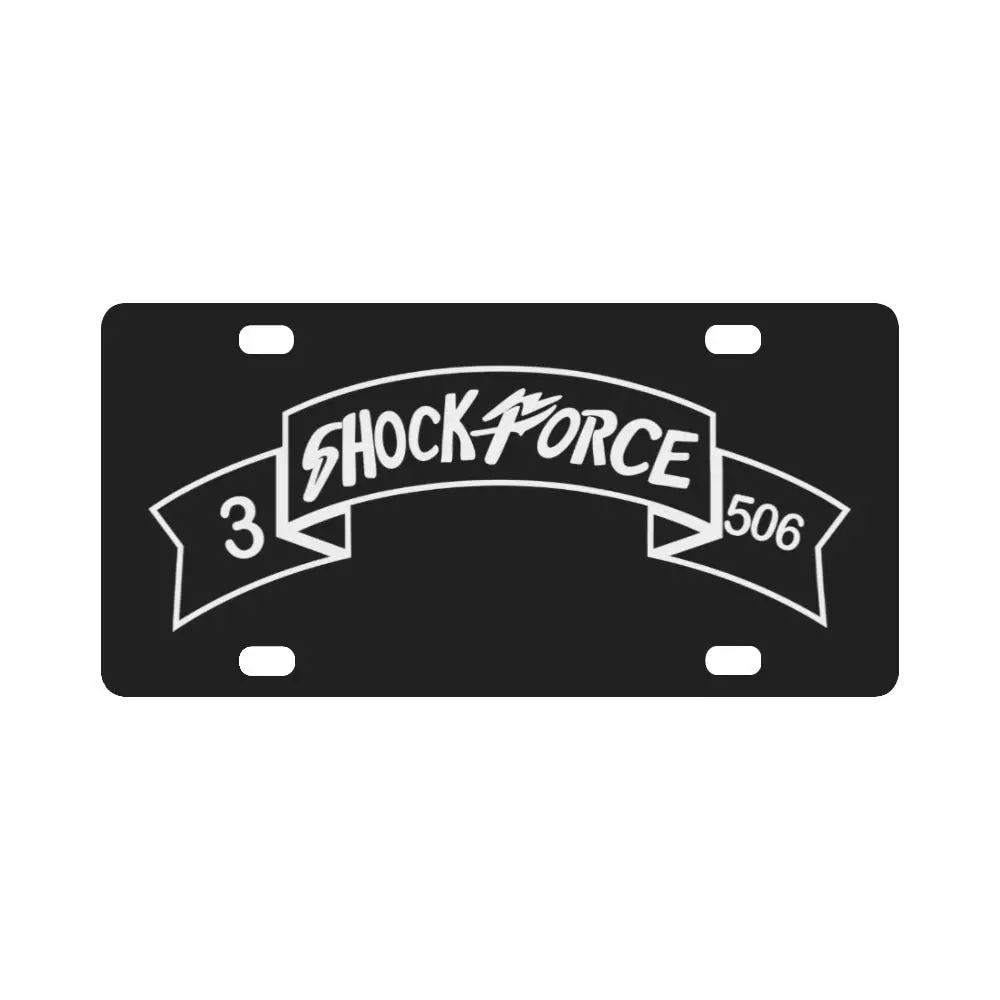 Scroll - 506Th Airborne Infantry Regiment 3Rd Battalion Patch Rocker - E Version Classic License Plate 1