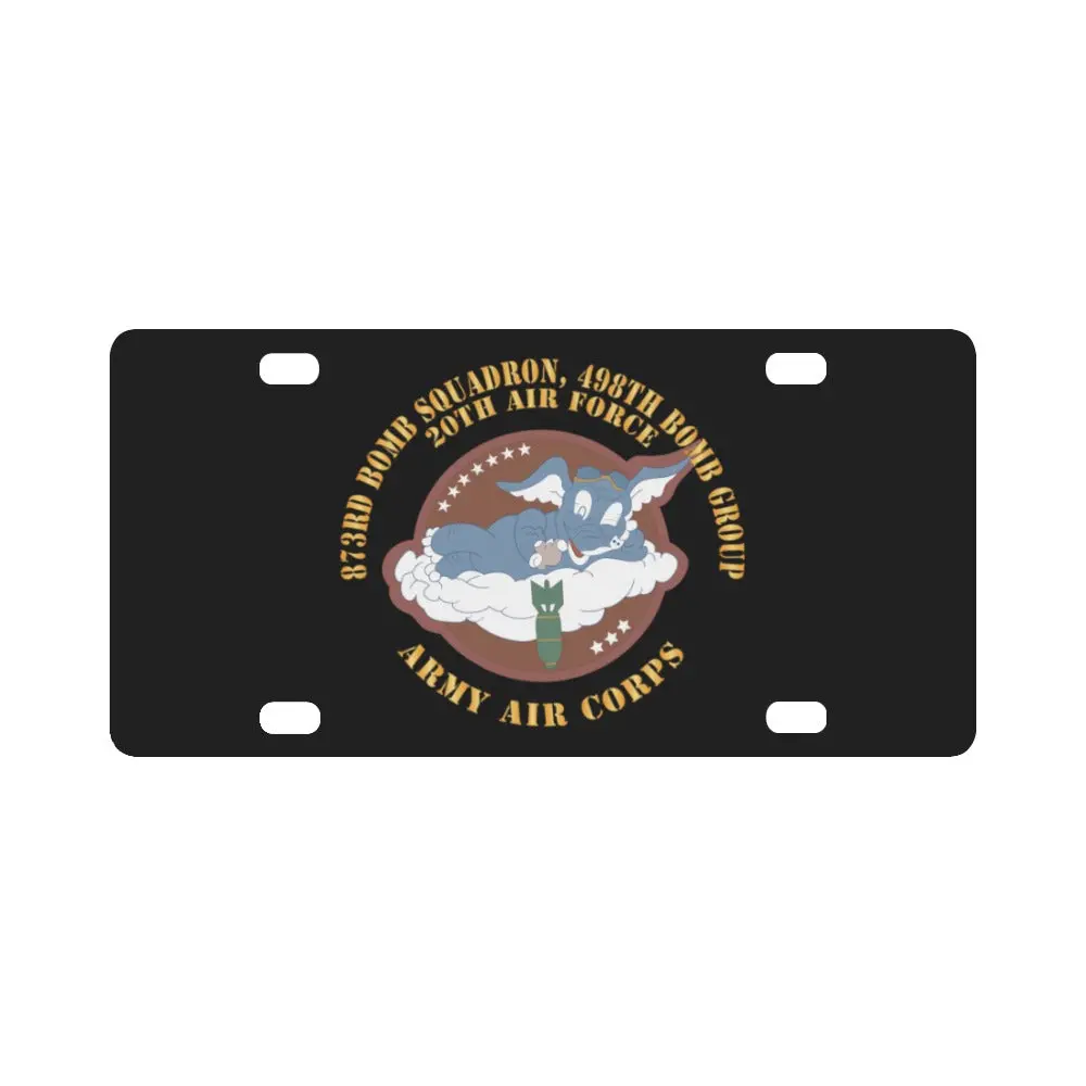 Aac - 873Rd Bomb Squadron, 498Th Bomb Group - 20Th Aaf X 300 Classic License Plate 1