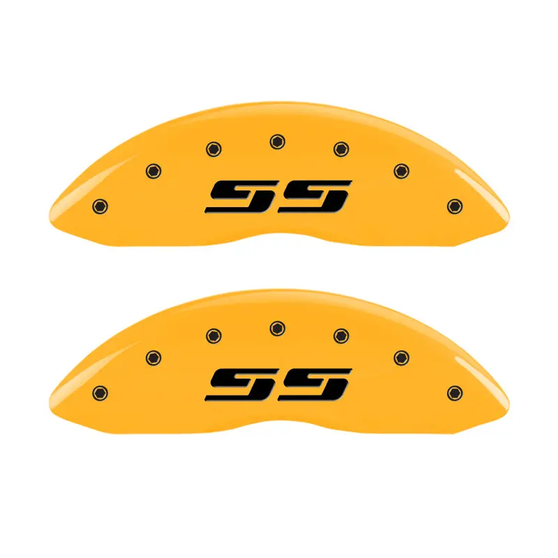 Mgp Engraved Brake Caliper Covers – Silverado Ss Yellow Finish For 2002 Chevrolet Silverado 1500 1